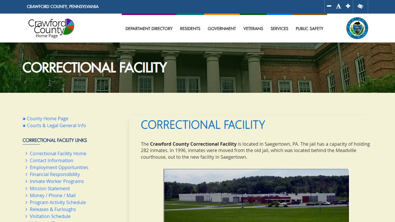 Correctional Facility - Crawford County, Pennsylvania