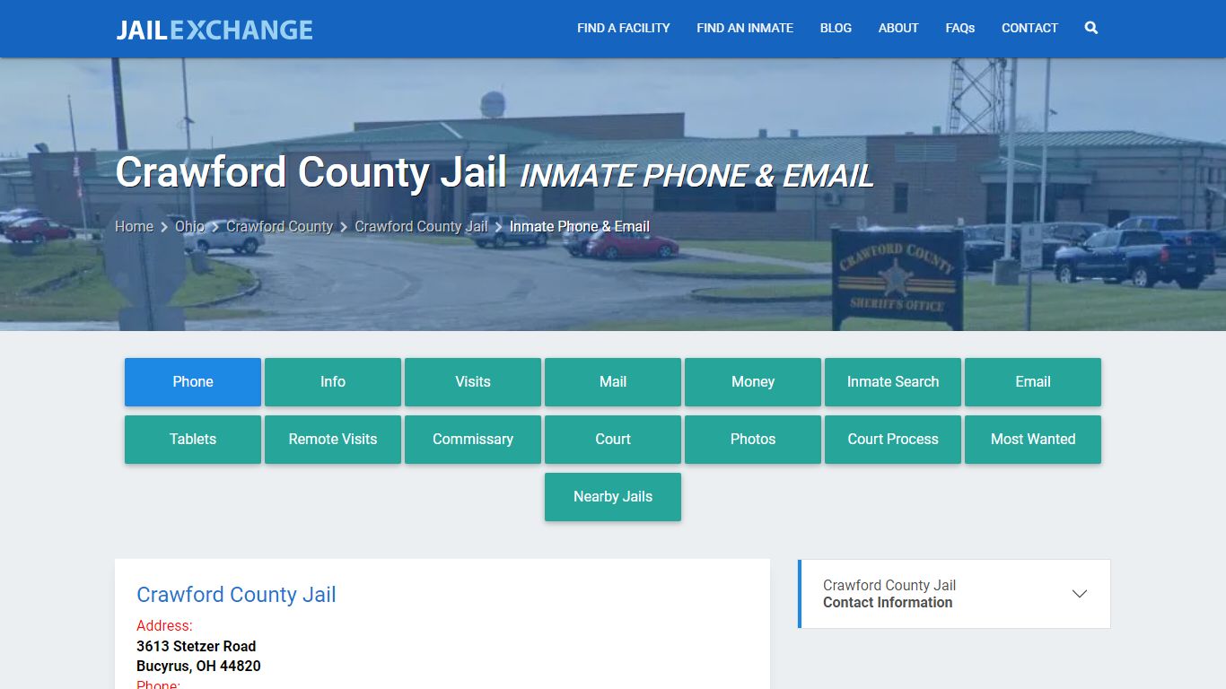 Inmate Phone - Crawford County Jail, OH - Jail Exchange